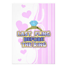 fling devant noce de bachelorette de jeune mariée  invitations