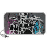 flippige Rockerschlagzeuger-vektorillustration Notebook Speaker