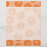 Flippiges orange Retro Muster Personalisierte Flyer