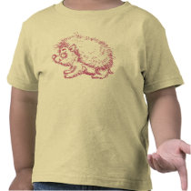 Flockiges Hecken-Schwein-T-Shirt für Kleinkinder