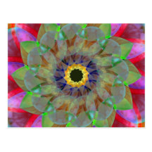 Floramoeba Gold Postkarten