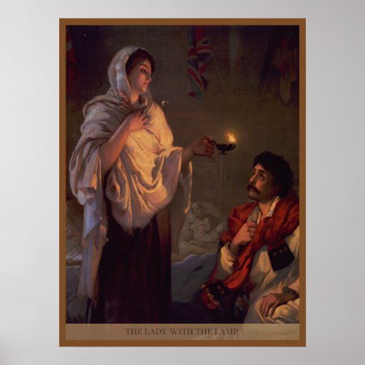 Florence NightingaleDame mit der Lampe Poster Zazzle