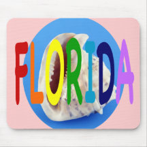 FLORIDA in einem Regenbogen von Farben Mousepads
