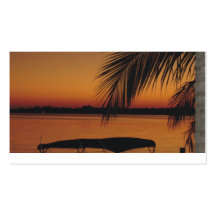 Florida-Sonnenuntergang durch Patty Yeugelowitz Visitenkarten Vorlage