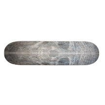 Flüchtiger Schädel auf hölzernem Skateboard Individuelles Deck