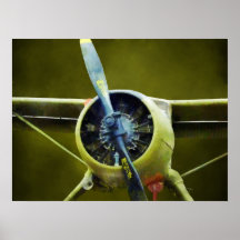 Flugzeug - DeHavilland U-6A Biber Poster