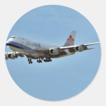 Flugzeug-Jets Runde Aufkleber