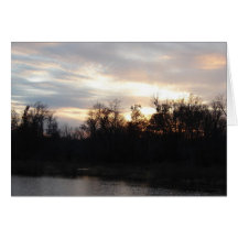 Fluss Mississipi-Stauwasser-Sonnenuntergang Karten