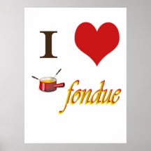 Fondue des Herzens I Plakat