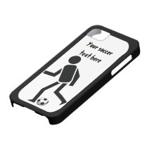 Footballeur et cadeau de coutume de boule coque iPhone 5 Case-Mate