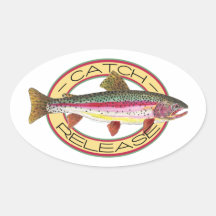 Forelle-Fang-u. Freigabe-Fischen Sticker