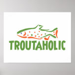 Forelle-Fischer-Fischen Plakat