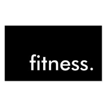 forme physique. (couleur personnalisable) modèles de cartes de visite