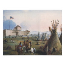 Fort Laramie, Sublette Fort, Fort William, Miller Individuelle Einladungskarte