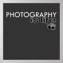 Fotografie ist Leben Plakat