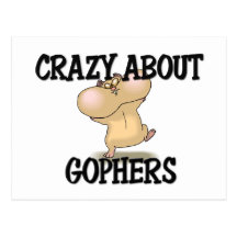 Fou au sujet des Gopher Carte Postale