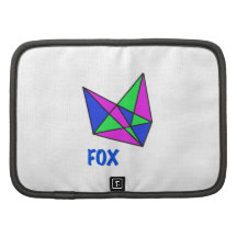 FOX, abstraktes, beflecktes Glas, Geschenke, T-Shi Mappen