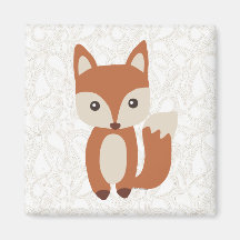 Fox mignon de bébé aimants