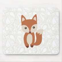 Fox mignon de bébé tapis de souris