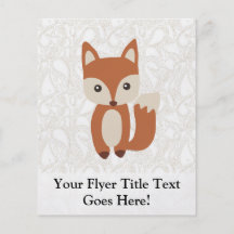 Fox mignon de bébé tract