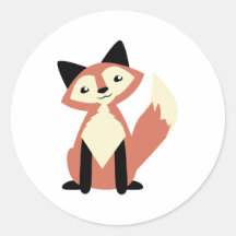 Fox mignon de Tête-inclinaison Adhésif