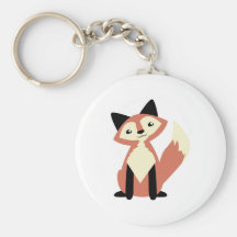 Fox mignon de Tête-inclinaison Porte-clé