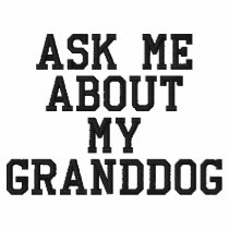 Fragen Sie mich über das Polo-Hemd meiner Granddog bestickte hemden