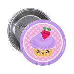 Fraise de petit gâteau de Kawaii Badges Avec Agrafe