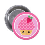 Fraise de petit gâteau de Kawaii Badges Avec Agrafe