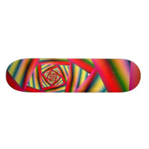Fraktal 885 bedrucktes skateboard