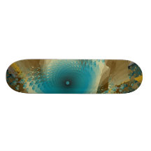 Fraktal 931 bedrucktes skateboard