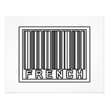 Français de code barres faire-parts