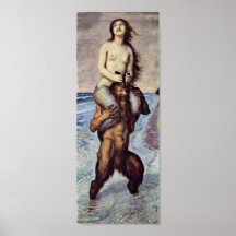 Franz a collé - le faune et nymphe posters