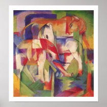 Franz Marc - Elefant, Pferd, Vieh, Winter Plakat