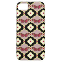 Französischer lila Schmetterling Blumenkaum There™ iPhone 5 Schutzhülle