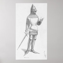 Französischer Ritter Plakat