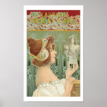 Französisches Kunst Nouveau Plakat "Laurier Objets