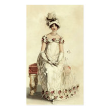 "Fräulein Bennet" auf Creme Visitenkarten