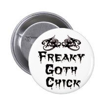 FREAKY GOTH CHICK-TRANS ANSTECKNADELBUTTONS