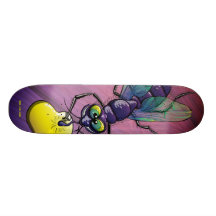Freche lächelnde Fliege Personalisiertes Skatedeck