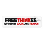 Freethinker autoaufkleber