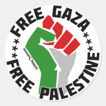 freier Gaza geben Palästina frei Runde Sticker