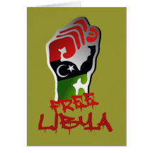 Freier Libyen-Widerstand hob Faust - Libyen-Freihe Karten