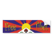 Freier Tibet-Autoaufkleber