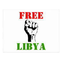 FREIES LIBYEN POSTKARTE