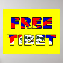 Freies Tibet-Plakat