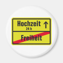 Freiheit vs Hochzeit Magnets
