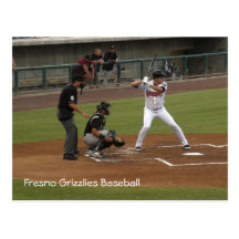 Fresno-Graubär-Baseball Postkarte
