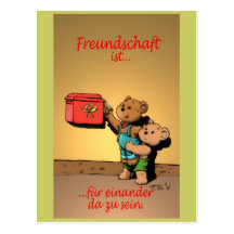 Freundschaft ist… postkarte
