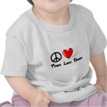 Frieden, Liebe und Trommeln T-shirts